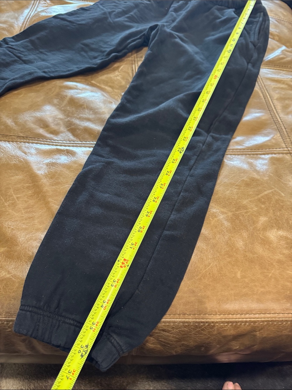 MATE the Label Organic Fleece Relaxed Joggers - Jet Black - Small - Picture 6 of 9